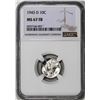 Image 1 : 1945-D Mercury Dime Coin NGC MS67FB