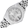 Image 1 : Rolex Ladies Stainless Steel Gray Roman Diamond Datejust Wristwatch