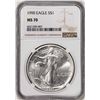 Image 1 : 1990 $1 American Silver Eagle Coin NGC MS70