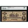 Image 1 : 1862 $10 Confederate States of America Note T-46 Legacy Very Fine 20