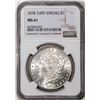 Image 1 : 1878 7/8TF Strong $1 Morgan Silver Dollar Coin NGC MS61