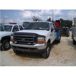 2000 FORD F450 CREW CAB SERVICE TRUCK