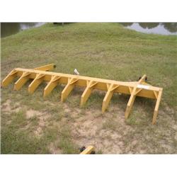 NEW 10' RAKE (HEAVY DUTY/STRAIGHT TINES) FITS CAT D5C