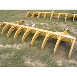 NEW 10' RAKE (HEAVY DUTY/CURVE TINES) FITS CAT D5C