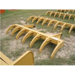 NEW 8' ROOT RAKE (CURVE TINES) FITS CAT D3C