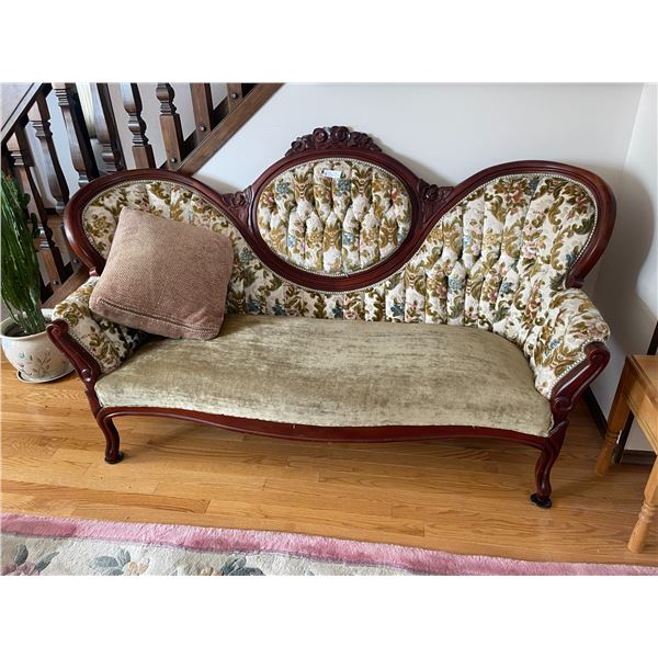 Art Nuveau Mahogany Palour Couch - Excellent Condition!