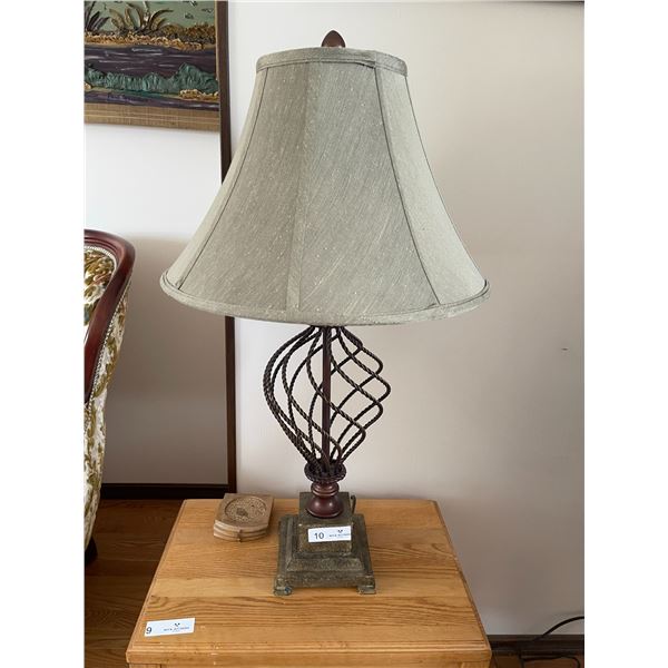 Matching Decorative Lamp Metal Weave Design