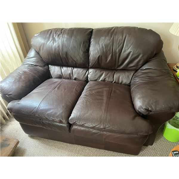Pleather Love Seat