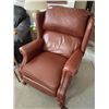 Image 1 : Brown Leather Recliner Chair