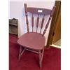 Image 1 : Wood Country Chair - Painted Purple