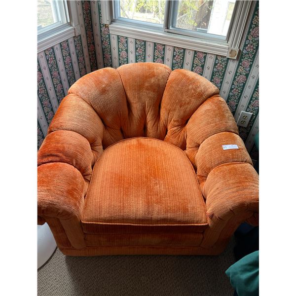 Vintage Orange Parlour Chair