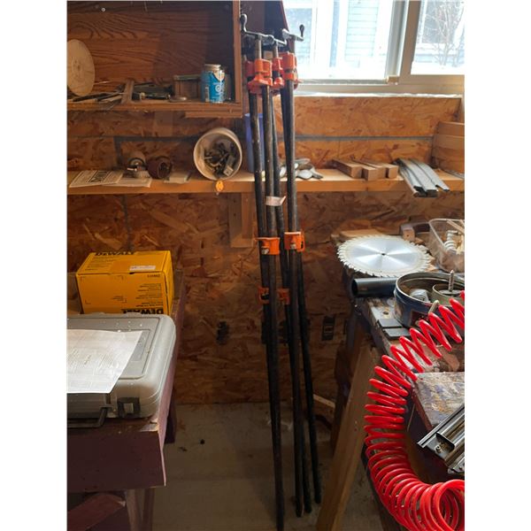 Set of 4 Large Wood Working Clamps