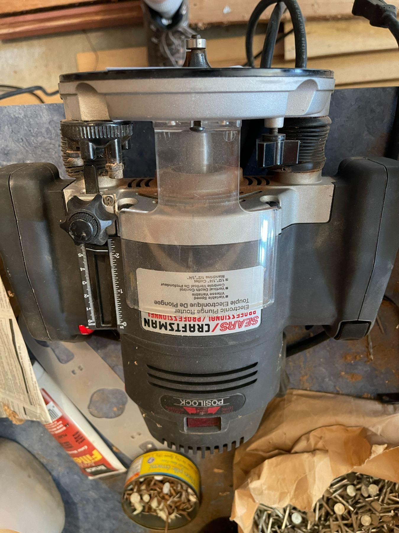 Craftsman Electronic Plunge Router - Excellent Condition! 315-248870 ...
