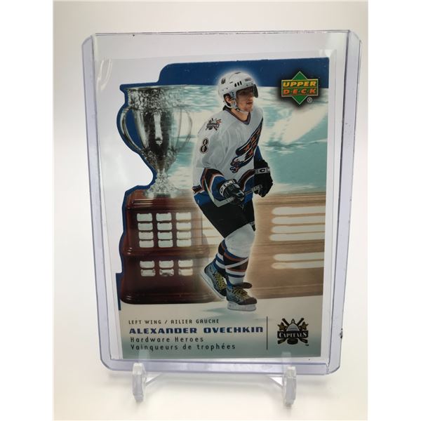 2006 UPPER DECK NO.HH-2 ALEXANDER OVECHKIN MCDONALDS CALDER TROPHY ROOKIE OF THE YEAR HARDWARE HEROS