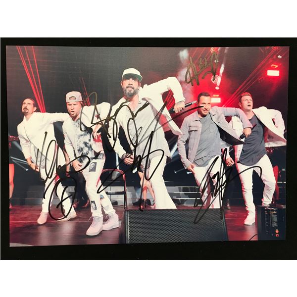 BACKSTREET BIYS BAND SIGNED 8 X 10 (RA COA)