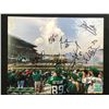 Image 1 : SASKATCHEWAN ROUGHRIDERS MULTI SIGNED 8 X 10 (GCG HOLO)