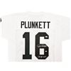 Image 2 : JIM PLUNKETT SIGNED AND INSCRIBED L.A RAIDERS JERSEY