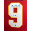 Image 2 : LANNY MCDONALD SIGNED AND INSCRIBED CALGARY FLAMES VINTAGE JERSEY (EAST COAST COA)