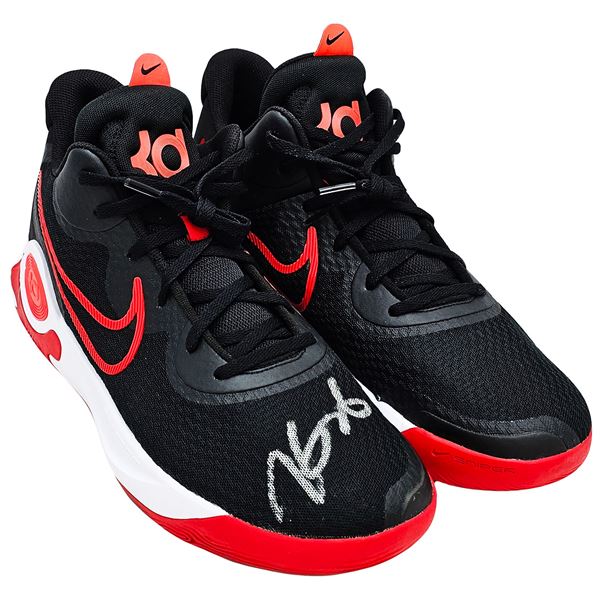 KEVIN DURANT SIGNED NIKE BASTBALL SHOES (BECKETT COA)