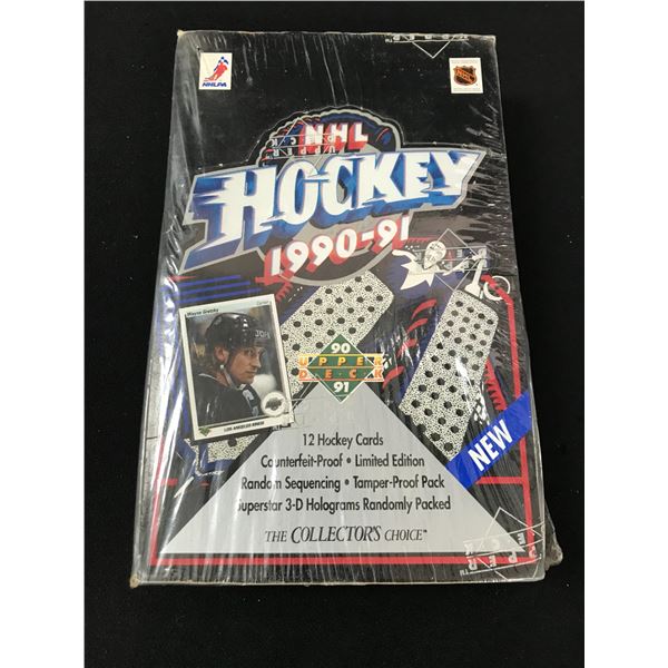 1990-91 UPPER DECK HOCKEY SEALED BOX