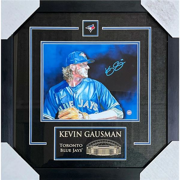 KEVIN GAUSMAN SIGNED AND CUSTOM FRAMED 16 X 20 DISPLAY (FROZEN POND COA)