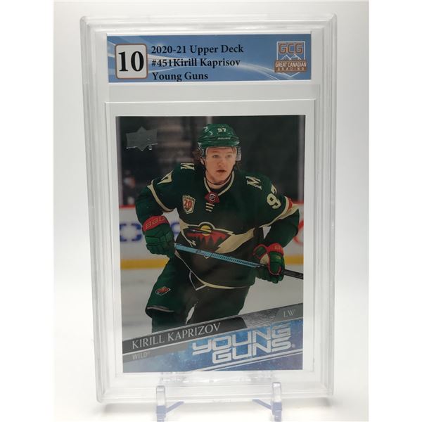 2020-21 UPPER DECK #451 KIRILL KAPRISOV YOUNG GUNS RC GCG GRADED 10