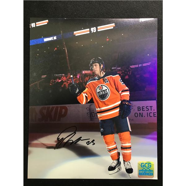 RYAN NUGENT HOPKINS SIGNED EDMONTON OILERS 8 X 10 (GCG HOLO)