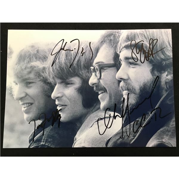 CREEDANCE CLEARWATER REVIVAL BAND SIGNED 8 X 10 (RA COA)