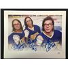 Image 1 : THE HANSON BROTHERS SIGNED 8X10 FORM SLAP SHOT JSA COA