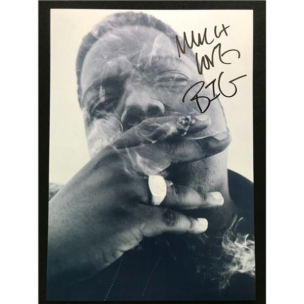 THE NOTORIOUS BIG SIGNED PHOTOGRAPH 8X10 (RA COA)