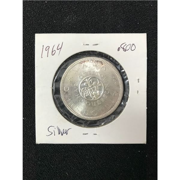 1964 CANADIAN SILVER DOLLAR .800 SILVER