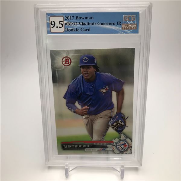 2017 BOWMAN #BP32 VLADIMIR GUERRERO JR. ROOKIE CARD GCG GRADED 9.5