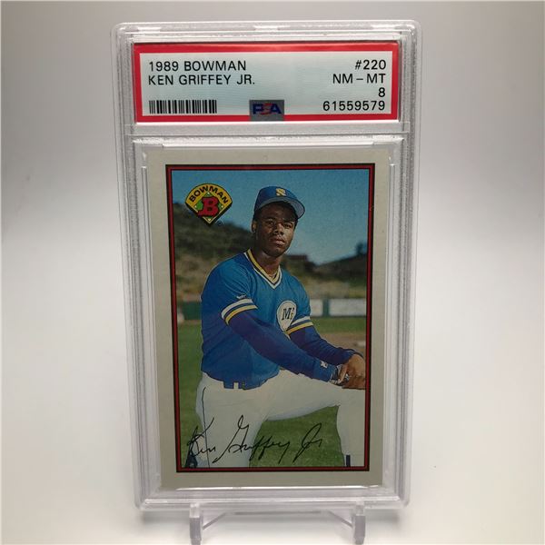 1989 BOWMAN #220 KEN GRIFFEY JR. PSA GRADED 8