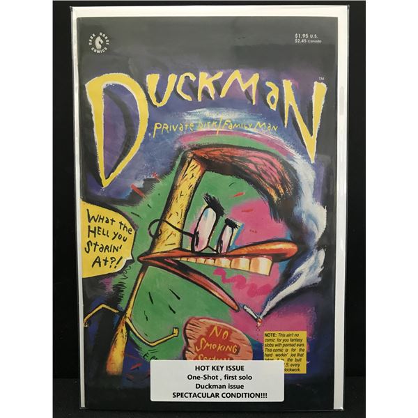 DARK NIGHT COMICS DUCKMAN (FIRST SOLO DUCKMAN ISSUE)