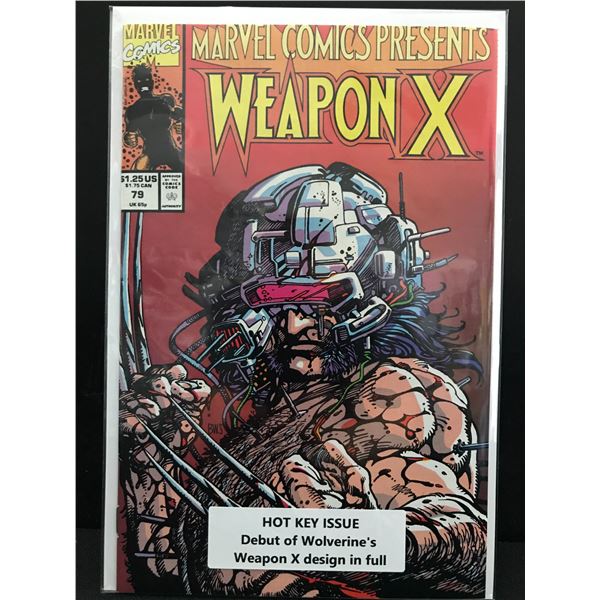 MARVEL COMICS NO.79 WEAPON X (DEBUT OF WOLVERINE'S WEAPON X DESIGN IN FULL)