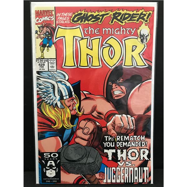 MARVEL COMICS NO.429 THE MIGHTY THOR (THOR VS. JUGGERNAUT)