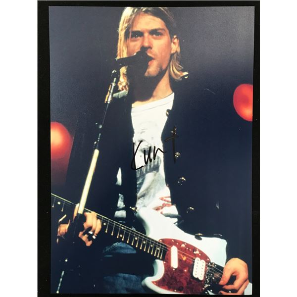 KURT COBAIN SIGNED PHTOTOGRAPH 8X10 (RA COA)