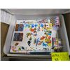 Image 2 : MISC. KIDs STICKERS, PENCIL CRAYONS, METAL CASE W/POKER CHIPS