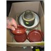 Image 2 : MISC. SOUP BOWLS, POTTERY DISHES, TEAPOT, PASTA MAKER, ETC.
