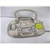 Image 1 : WHITE GUESS LEATHER HANDBAG, USED
