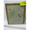 Image 2 : 3 BAMBOO LOOK FRAMED PICTURES