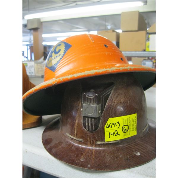 2 COLLECTABLE HARDHATS