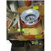 Image 1 : MISC. MIRROR, SPITTOON, ENAMELWARE, ETC.