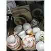 Image 2 : LG. BOX OF ASST. TEACUPS, SAUCERS, COLLECTOR PLATES, ETC.