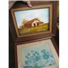 Image 3 : MISC. FRAMED & UNFRAMED PICTURES & SM. WINE RACK