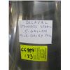 Image 2 : DELAVAL STAINLESS STEEL 5 GALLON PAIL
