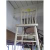 Image 2 : 2 ANTIQUE WOODEN KITCHEN CHAIRS