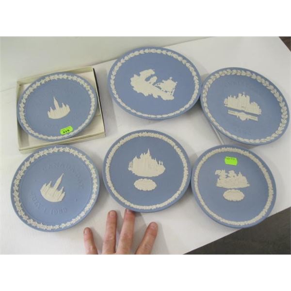 6 WEDGEWOOD PLATES