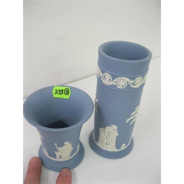 2 WEDGEWOOD VASES