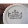Image 2 : BELLEEK HEXAGON TEA & SAUCER, PINK TRIM, 2ND MARK
